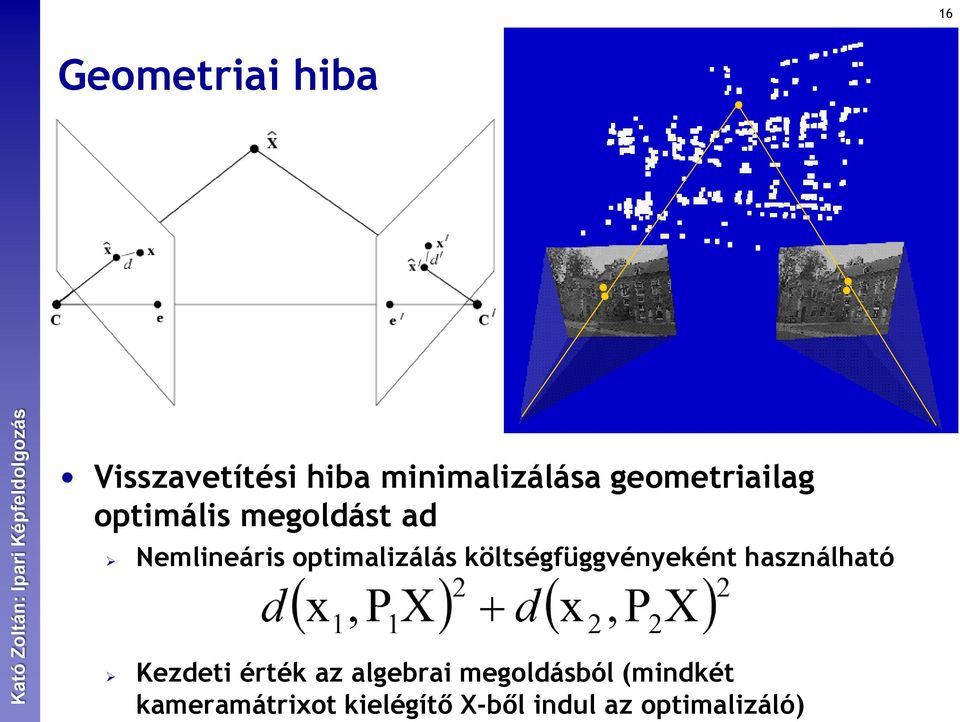 költségfüggvényeként használható Kezdeti érték az algebrai