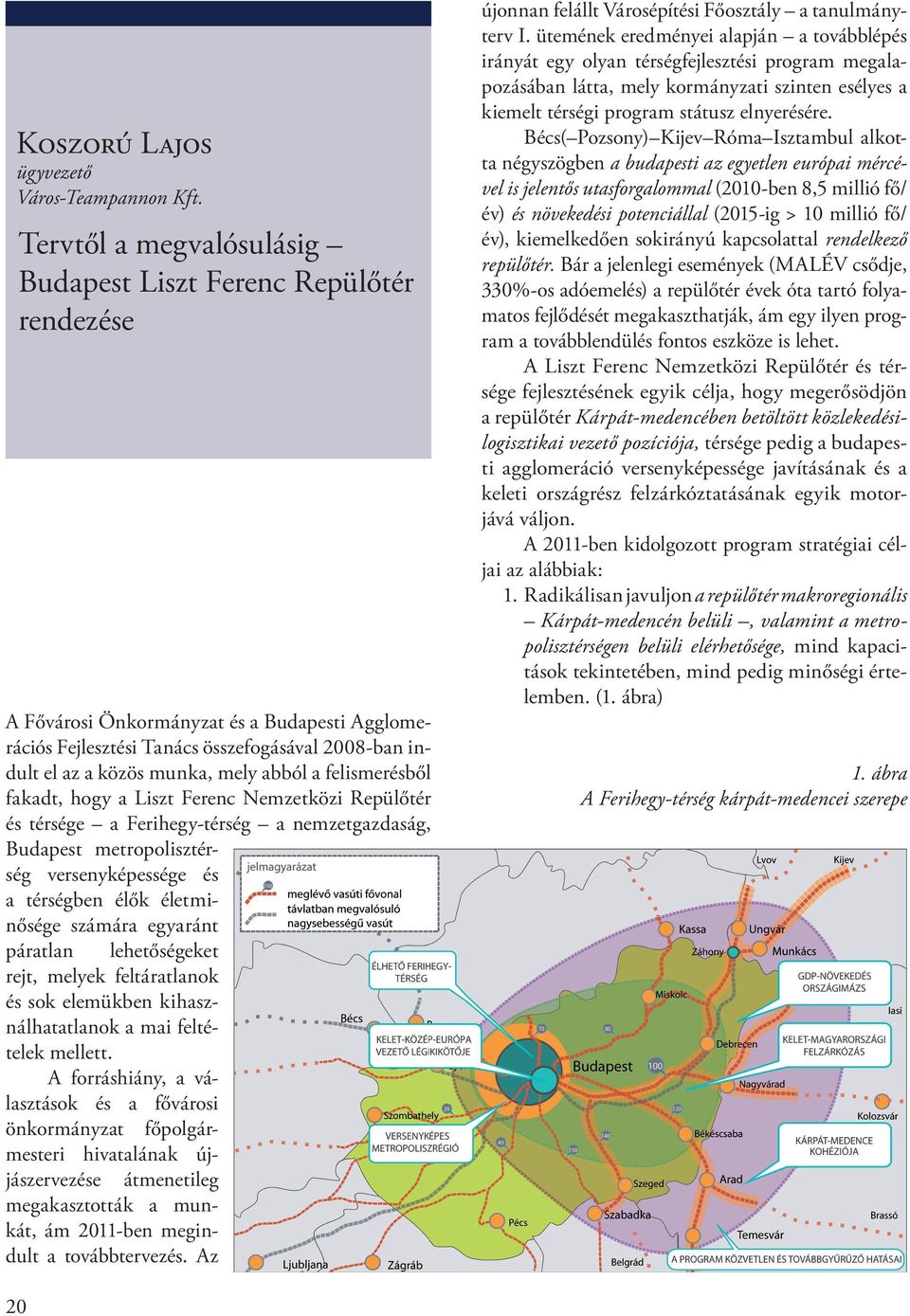 abból a felismerésből fakadt, hogy a Liszt Ferenc Nemzetközi Repülőtér és térsége a Ferihegy-térség a nemzetgazdaság, Budapest metropolisztérség versenyképessége és a térségben élők életminősége