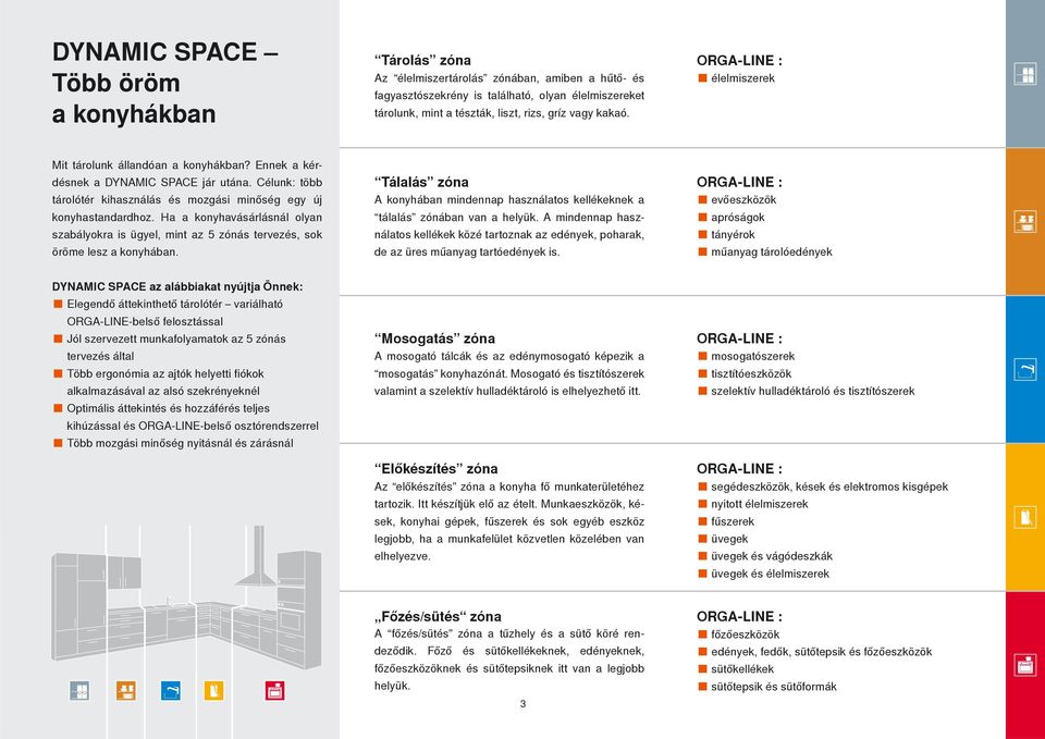 Ha a konyhavásárlásnál olyan szabályokra is ügyel, mint az 5 zónás tervezés, sok öröme lesz a konyhában. Tálalás zóna A konyhában mindennap használatos kellékeknek a tálalás zónában van a helyük.