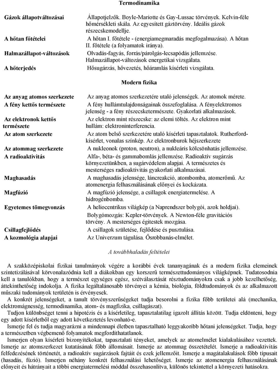 Olvadás-fagyás, forrás/párolgás-lecsapódás jellemzése. Halmazállapot-változások energetikai vizsgálata. Hısugárzás, hıvezetés, hıáramlás kísérleti vizsgálata.