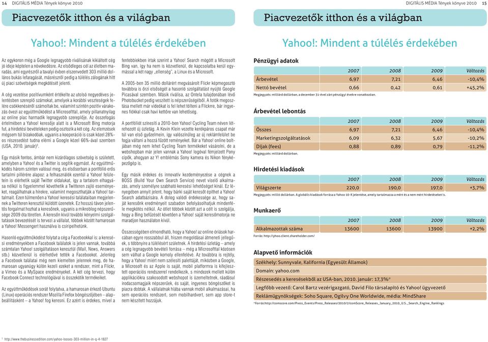 Az elsődleges cél az életben maradás, ami egyrészről a tavalyi évben elszenvedett 303 millió dolláros bukás lefaragását, másrészről pedig a túlélés zálogának hitt új piaci szövetségek megkötését