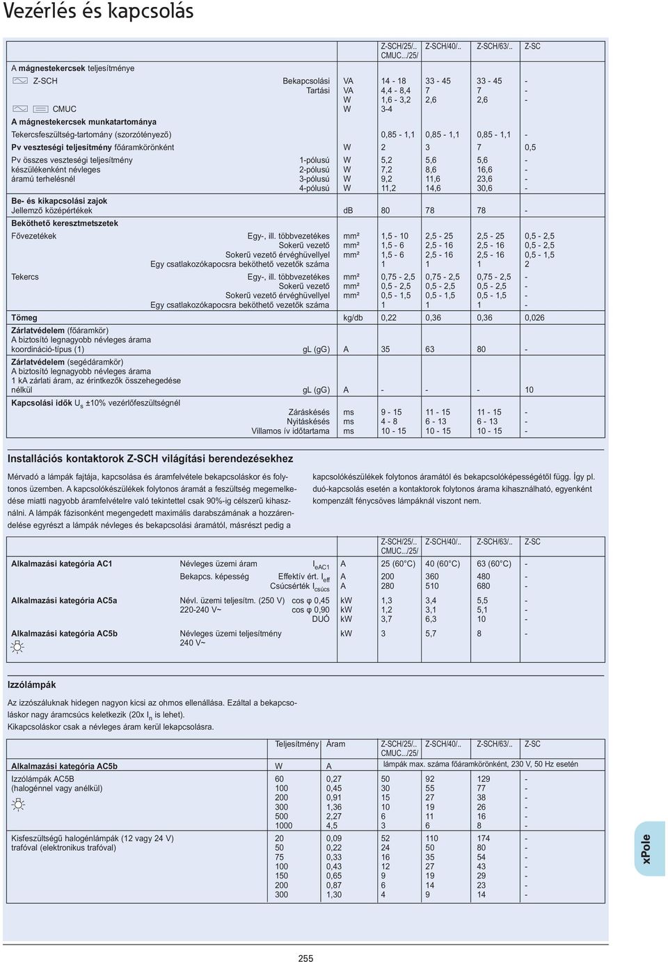 (szorzótényező) 0,85-1,1 0,85-1,1 0,85-1,1 - Pv veszteségi teljesítmény főáramkörönként W 2 3 7 0,5 Pv összes veszteségi teljesítmény 1-pólusú W 5,2 5,6 5,6 - készülékenként névleges 2-pólusú W 7,2