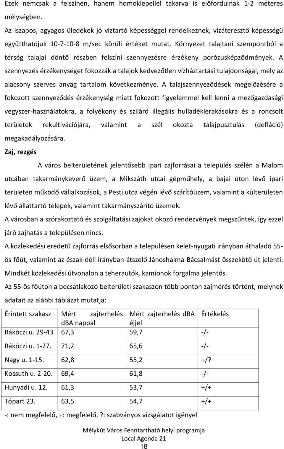 Környezet talajtani szempontból a térség talajai döntő részben felszíni szennyezésre érzékeny porózusképződmények.