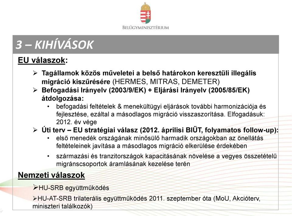 év vége Úti terv EU stratégiai válasz (2012.