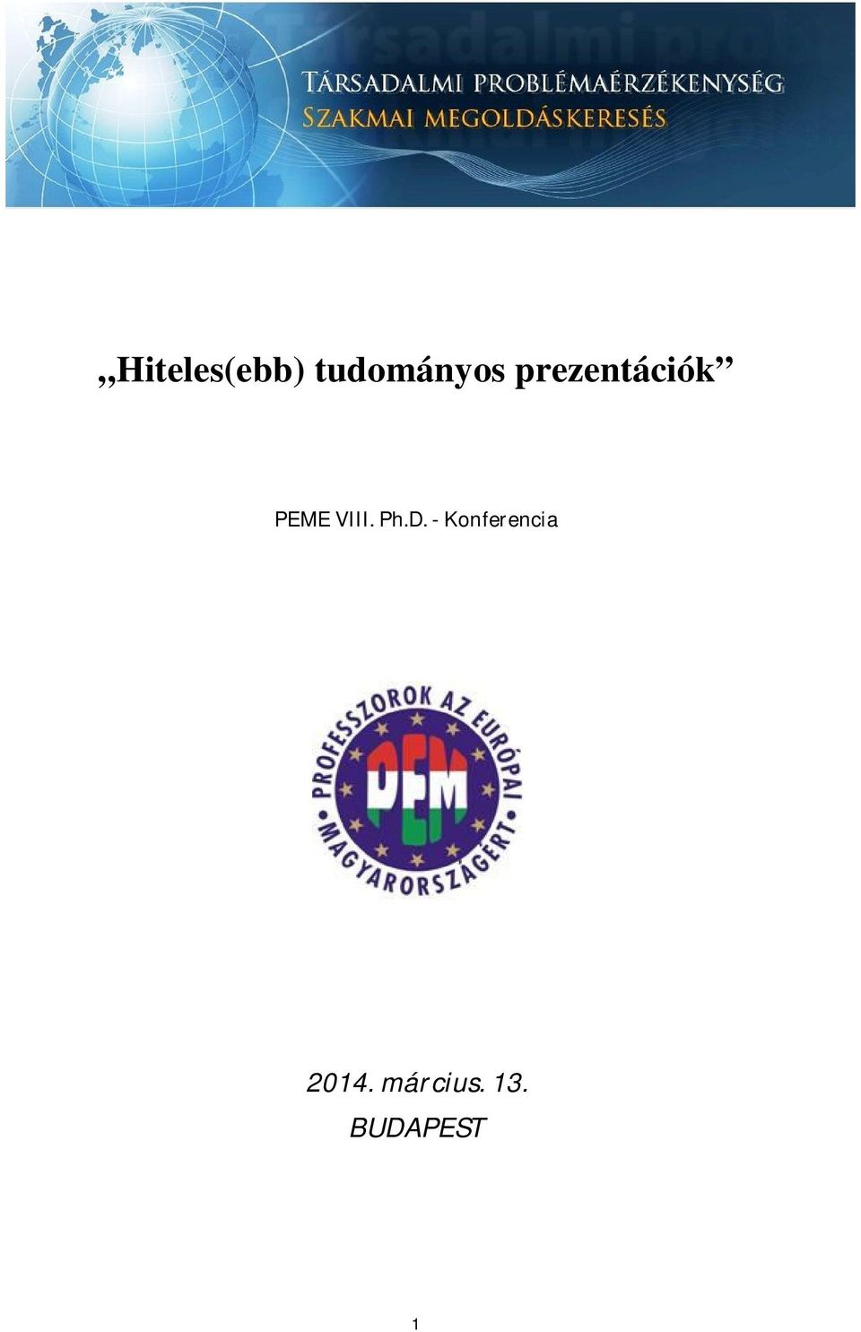 Ph.D. - Konferencia 2014.