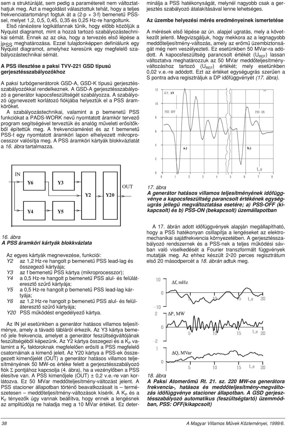 Ennek az az oka, hogy a tervezés elsô lépése a j PSS meghatározása. Ezzel tulajdonképpen definiálunk egy Nyquist diagramot, amelyhez keresünk egy megfelelô szabályozástechnikai sémát.