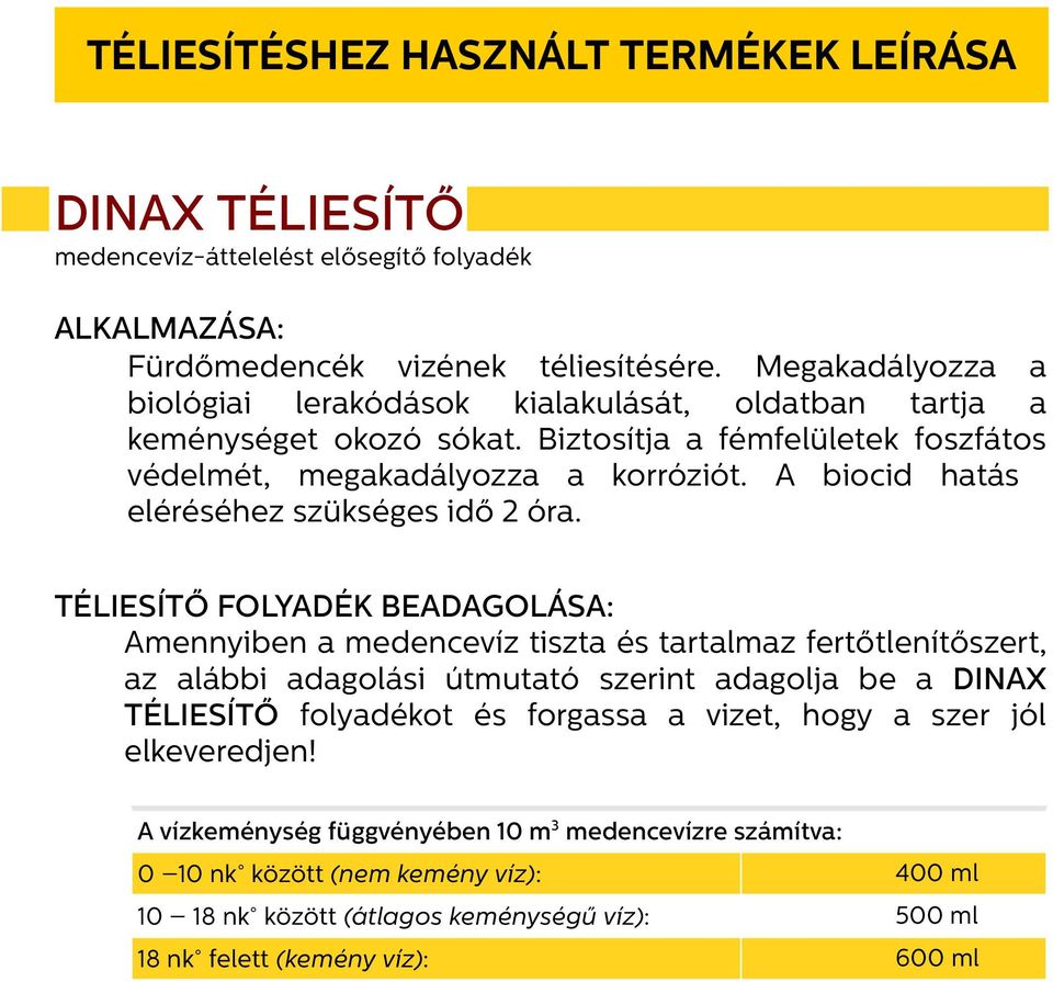 A biocid hatás eléréséhez szükséges idő 2 óra.