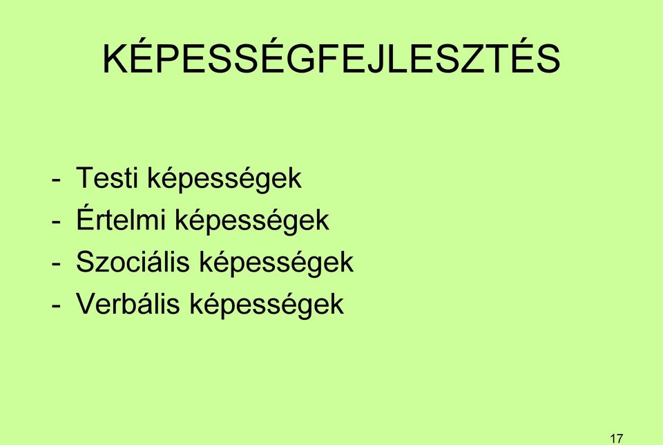 képességek - Szociális