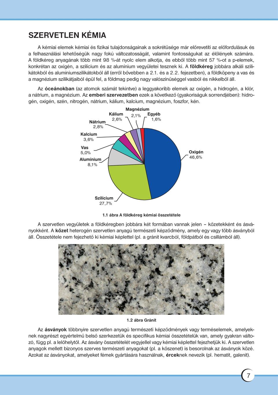 A földkéreg jobbára alkáli szilikátokból és alumíniumszilikátokból áll (erről bővebben a 2.