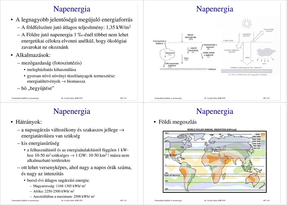 biomassza hı begyőjtése Dr. Aszódi Attila, BME NTI #07 / 61 Dr.