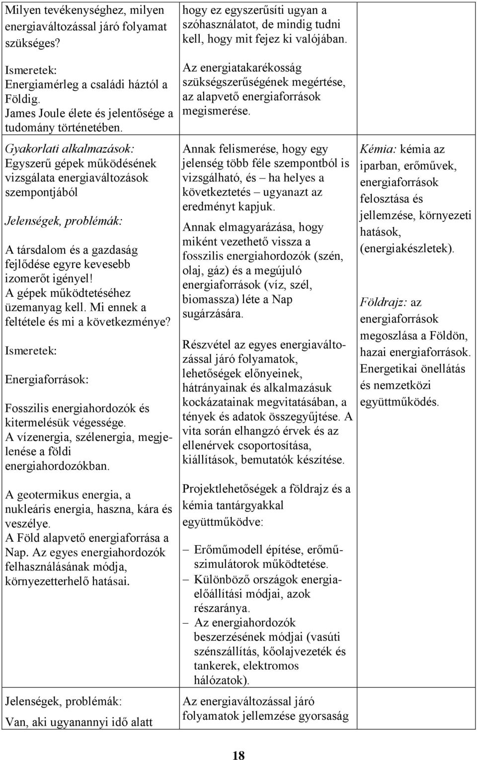 A gépek működtetéséhez üzemanyag kell. Mi ennek a feltétele és mi a következménye? Energiaforrások: Fosszilis energiahordozók és kitermelésük végessége.