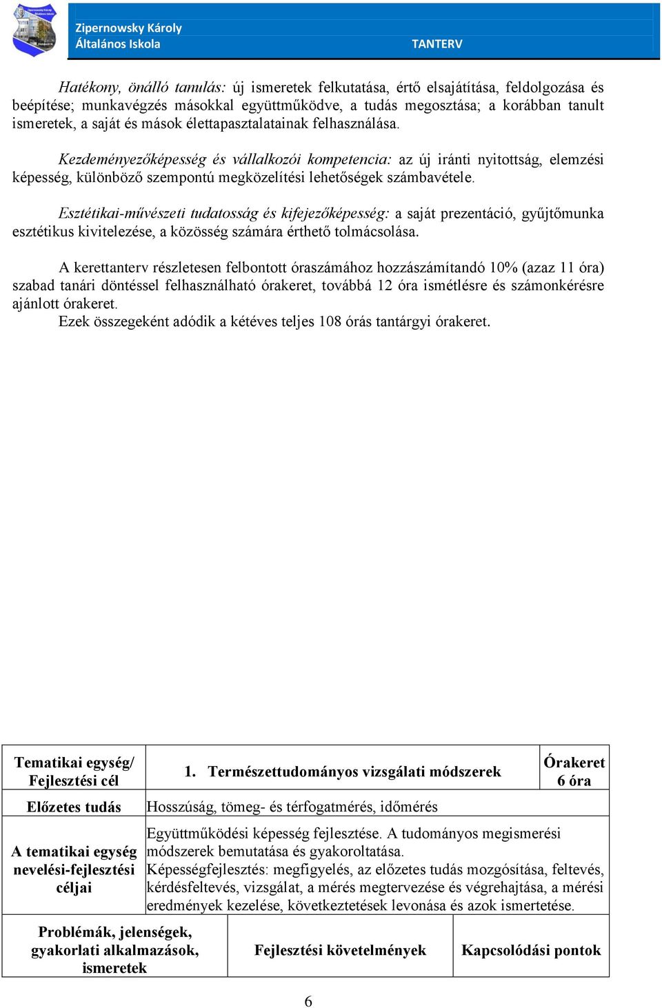 Esztétikai-művészeti tudatosság és kifejezőképesség: a saját prezentáció, gyűjtőmunka esztétikus kivitelezése, a közösség számára érthető tolmácsolása.