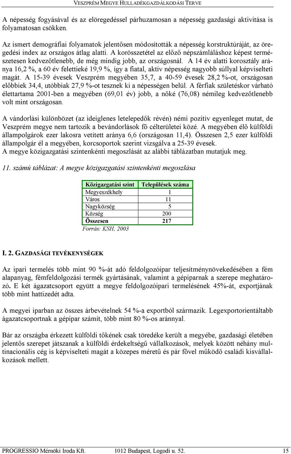 A korösszetétel az előző népszámláláshoz képest természetesen kedvezőtlenebb, de még mindig jobb, az országosnál.