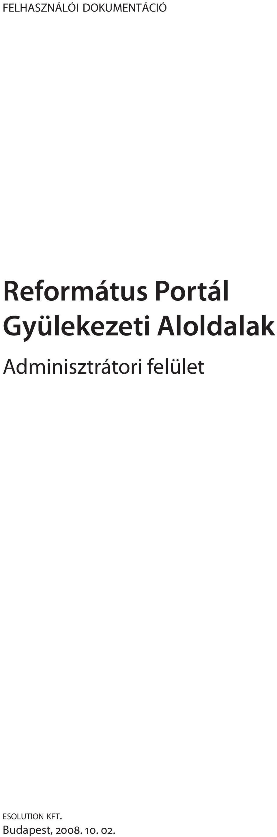 Aloldalak Adminisztrátori