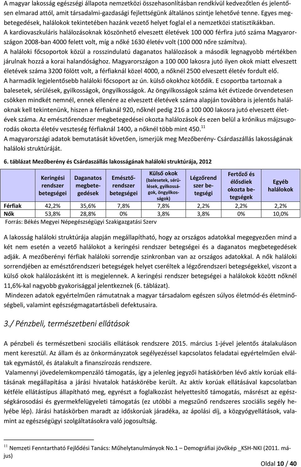 A kardiovaszkuláris halálozásoknak köszönhető elveszett életévek 100 000 férfira jutó száma Magyarországon 2008-ban 4000 felett volt, míg a nőké 1630 életév volt (100 000 nőre számítva).