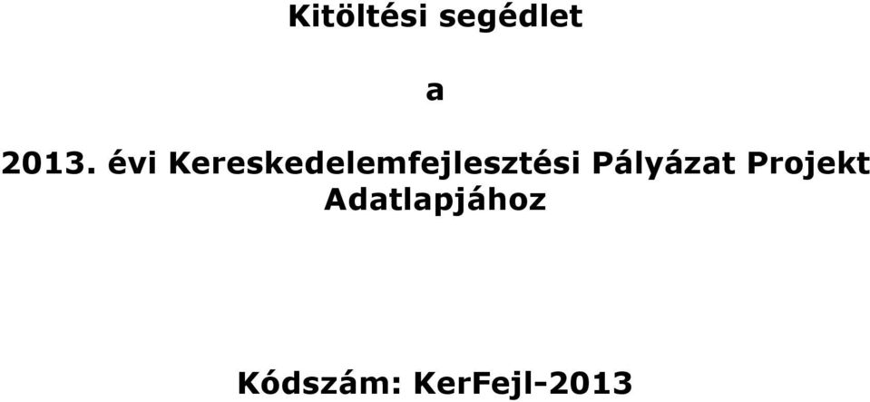 Kereskedelemfejlesztési