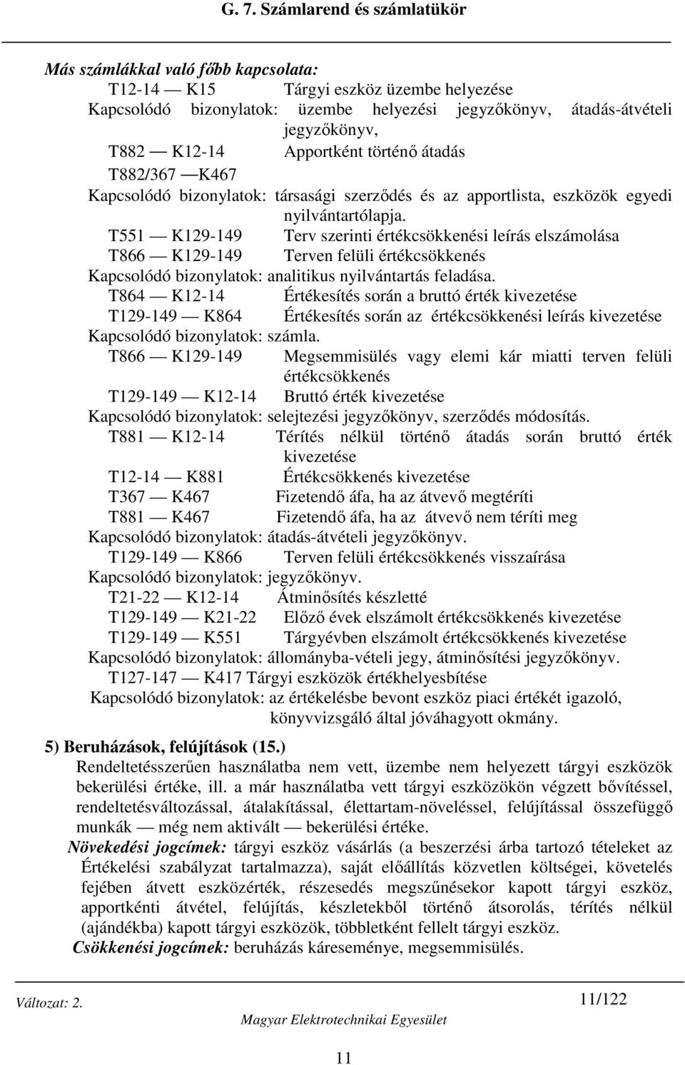 T551 K129-149 Terv szerinti értékcsökkenési leírás elszámolása T866 K129-149 Terven felüli értékcsökkenés Kapcsolódó bizonylatok: analitikus nyilvántartás feladása.