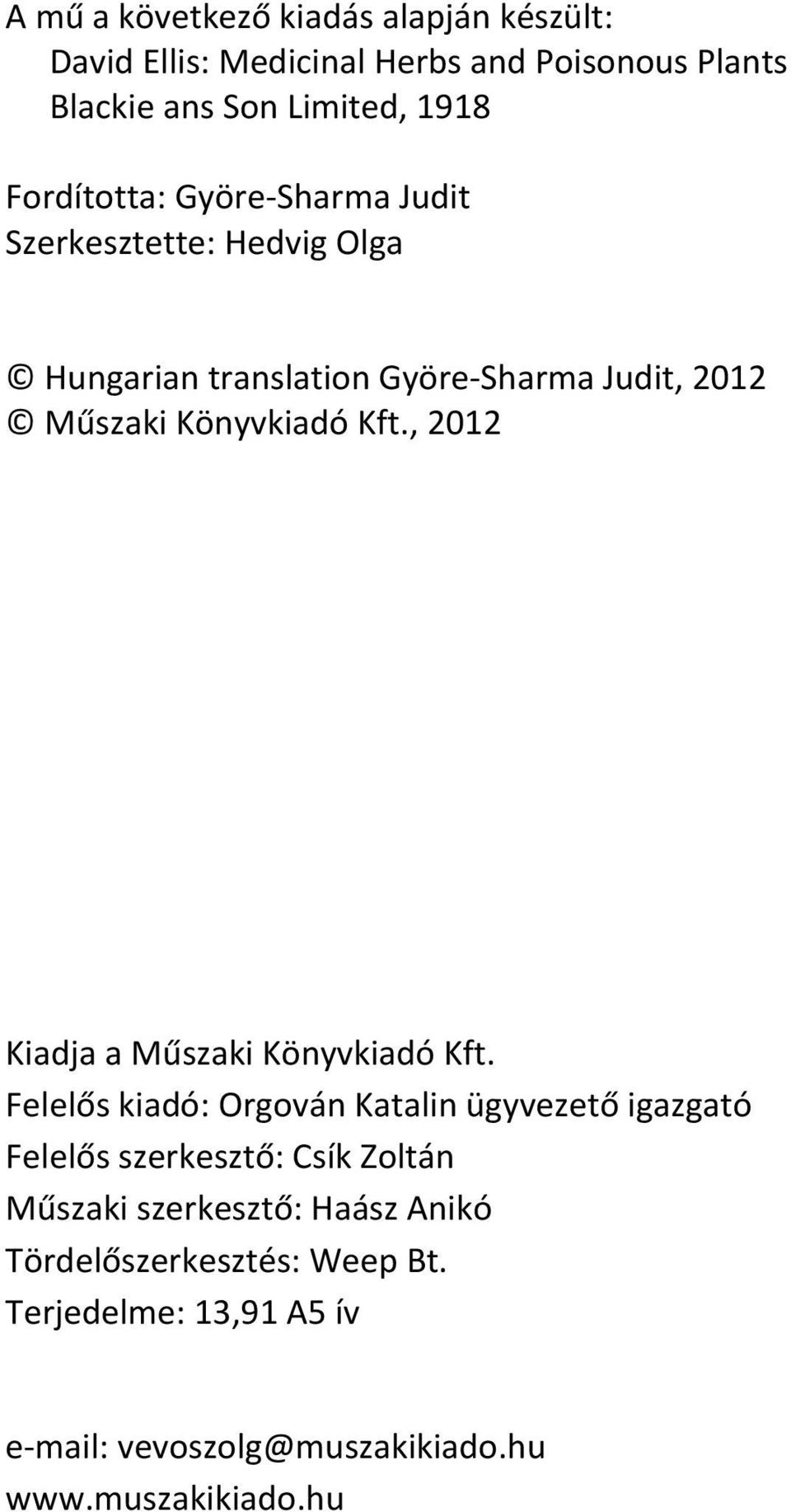 , 2012 Kiadja a Műszaki Könyvkiadó Kft.