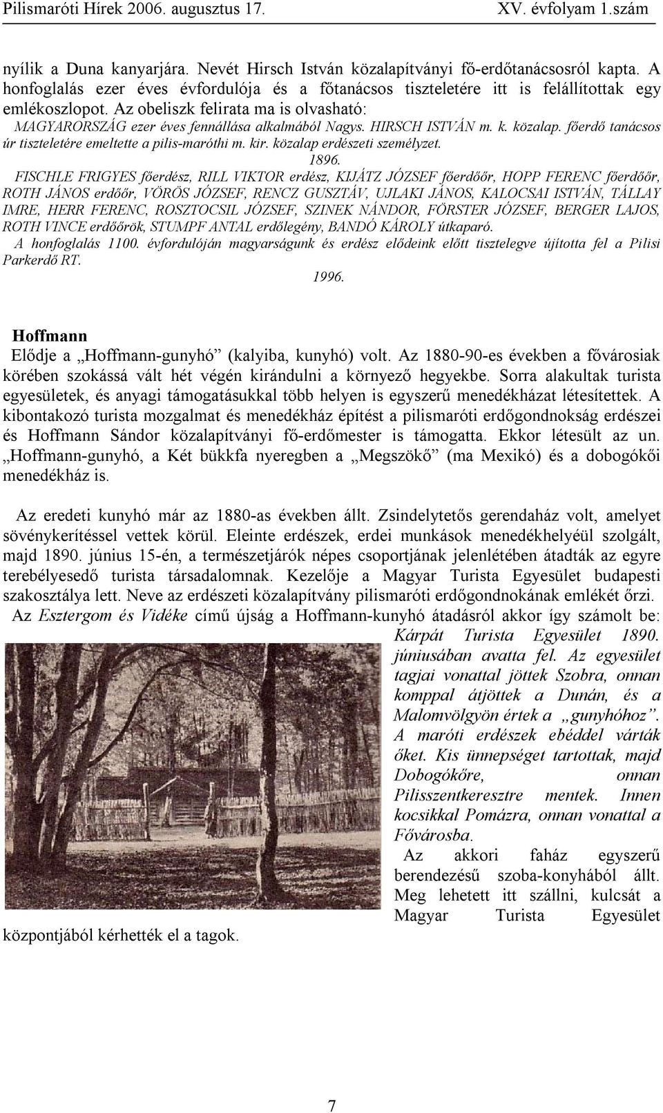 közalap erdészeti személyzet. 1896.