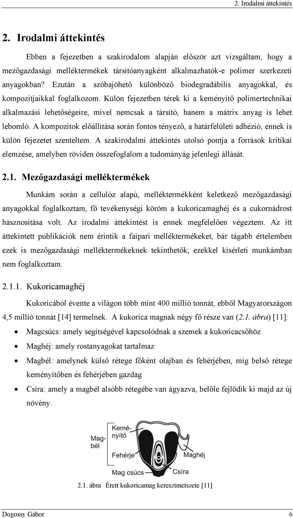 Ezután a szóbajöhető különböző biodegradábilis anyagokkal, és kompozitjaikkal foglalkozom.