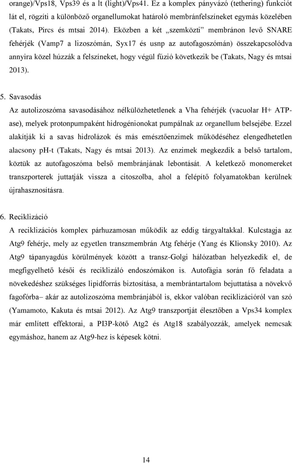 Eközben a két szemközti membránon levő SNARE fehérjék (Vamp7 a lizoszómán, Syx17 és usnp az autofagoszómán) összekapcsolódva annyira közel húzzák a felszíneket, hogy végül fúzió következik be