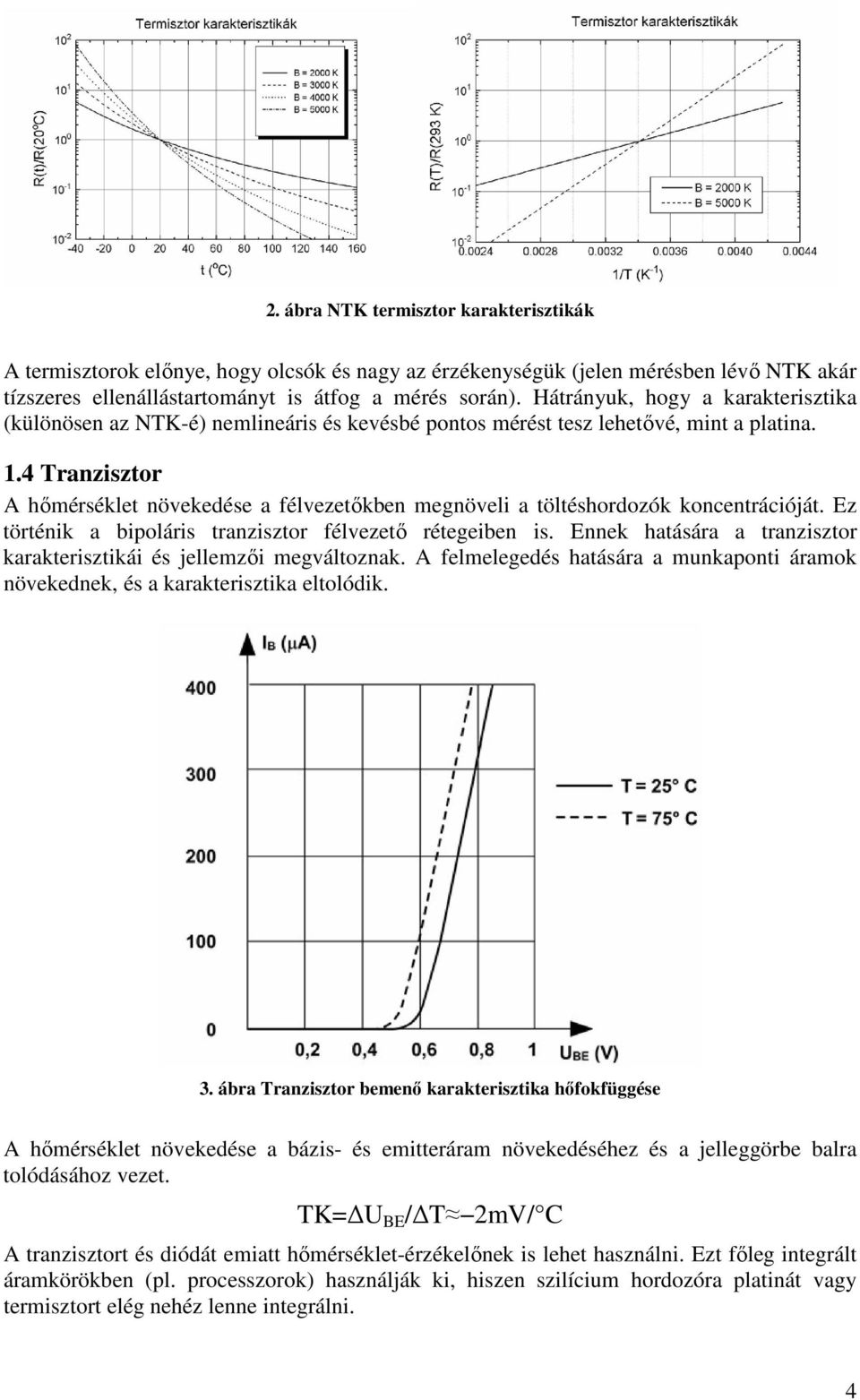 4 Tranzisztor A hőmérséklet növekedése a félvezetőkben megnöveli a töltéshordozók koncentrációját. Ez történik a bipoláris tranzisztor félvezető rétegeiben is.