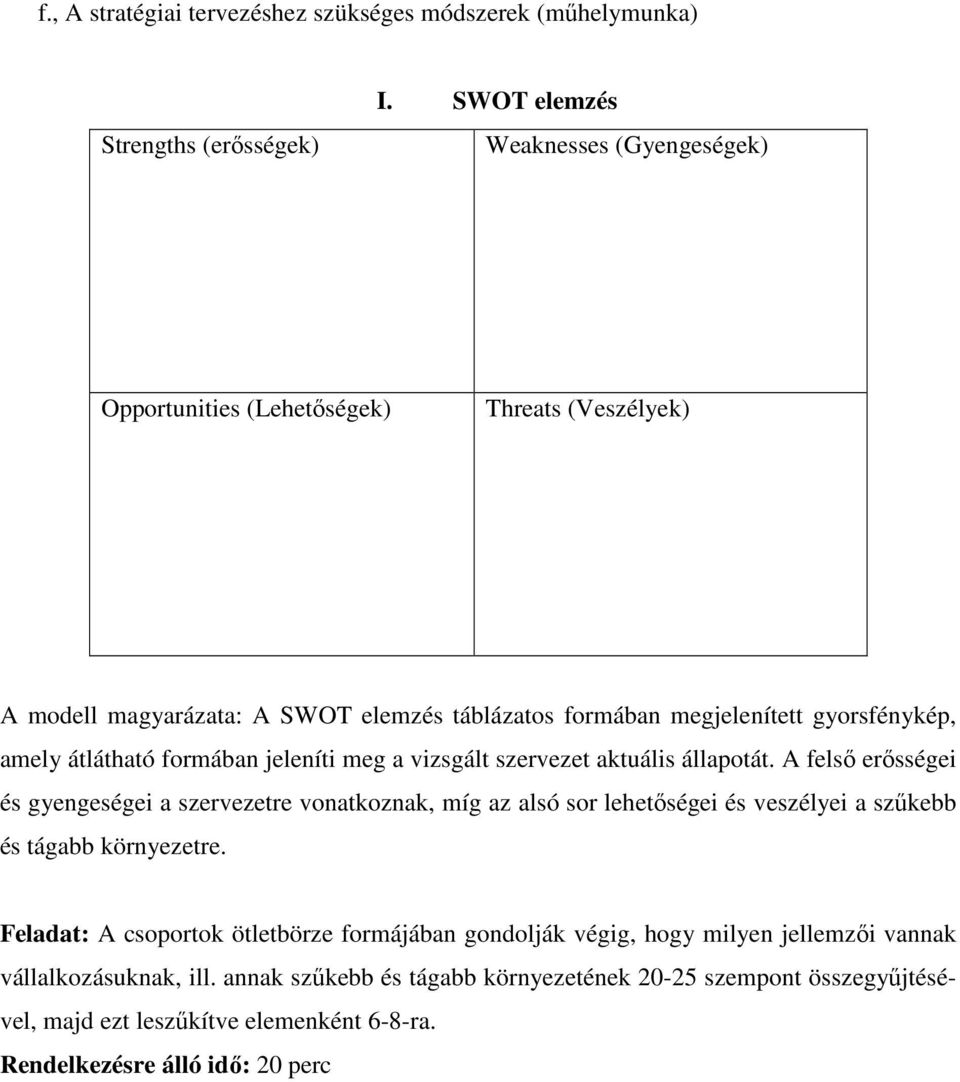 átlátható formában jeleníti meg a vizsgált szervezet aktuális állapotát.