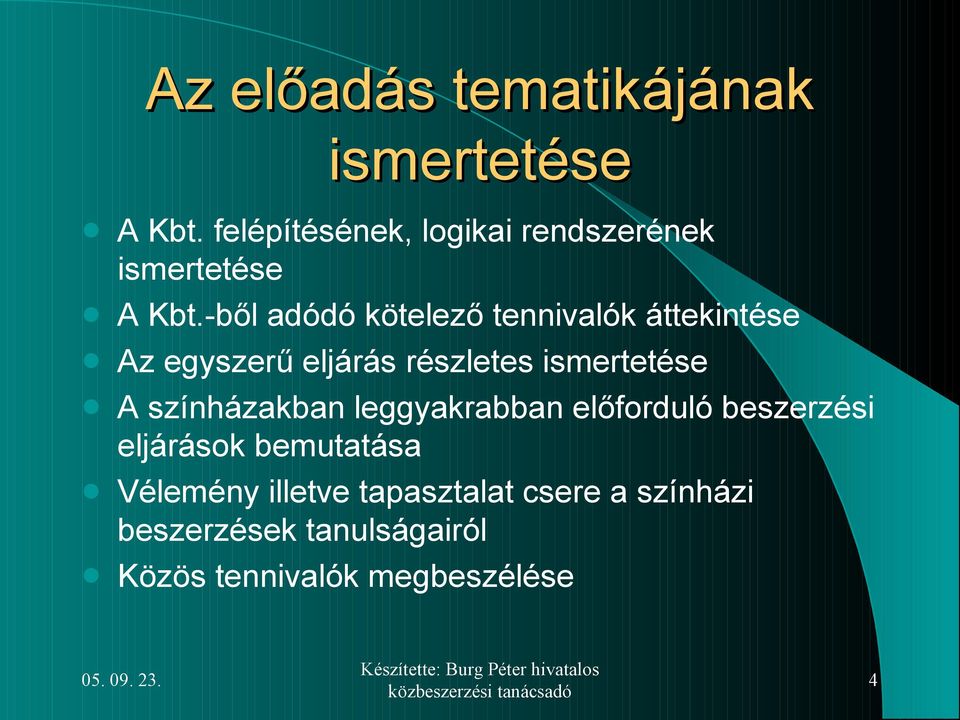 -ből adódó kötelező tennivalók áttekintése Az egyszerű eljárás részletes ismertetése A