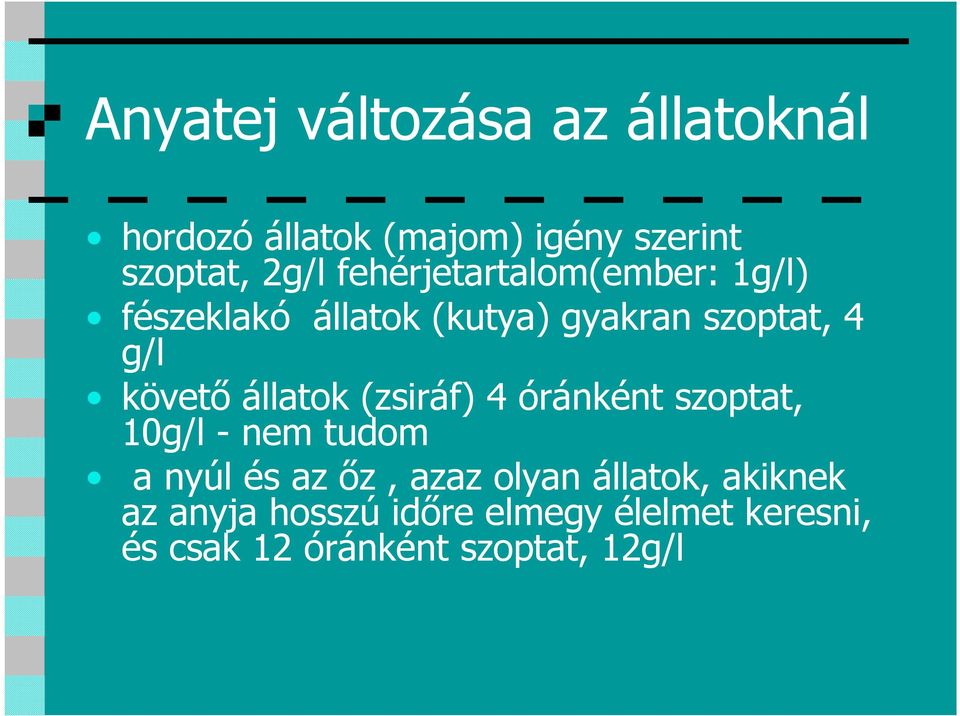 állatok (zsiráf) 4 óránként szoptat, 10g/l - nem tudom a nyúl és az ız, azaz olyan