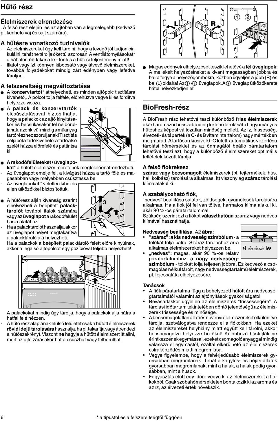 A ventilátornyílásokat* a hátfalon ne takarja le - fontos a hűtési teljesítmény miatt!