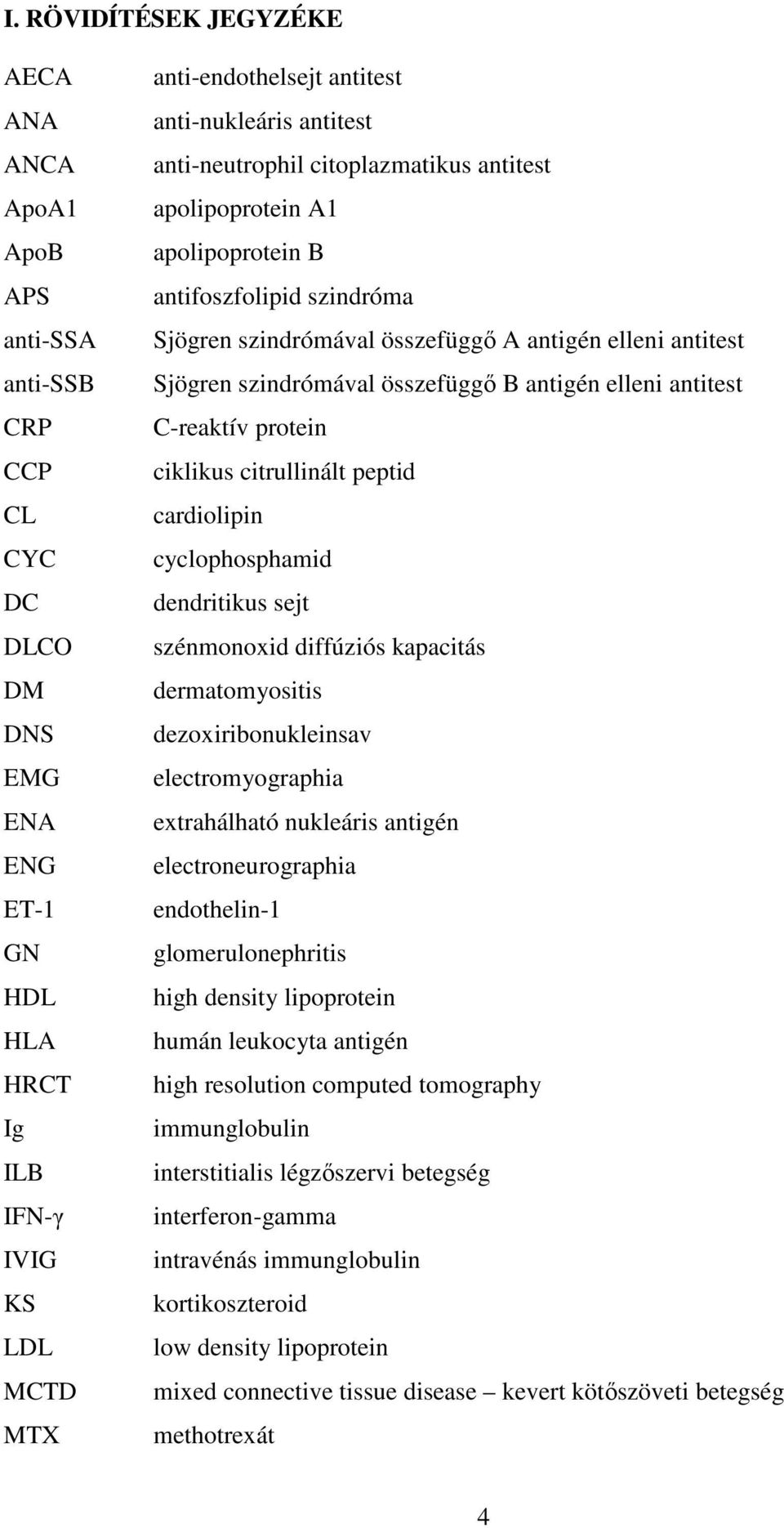 szindrómával összefüggő B antigén elleni antitest C-reaktív protein ciklikus citrullinált peptid cardiolipin cyclophosphamid dendritikus sejt szénmonoxid diffúziós kapacitás dermatomyositis