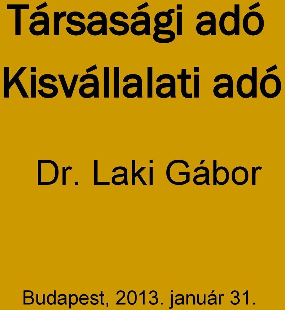 Dr. Laki Gábor