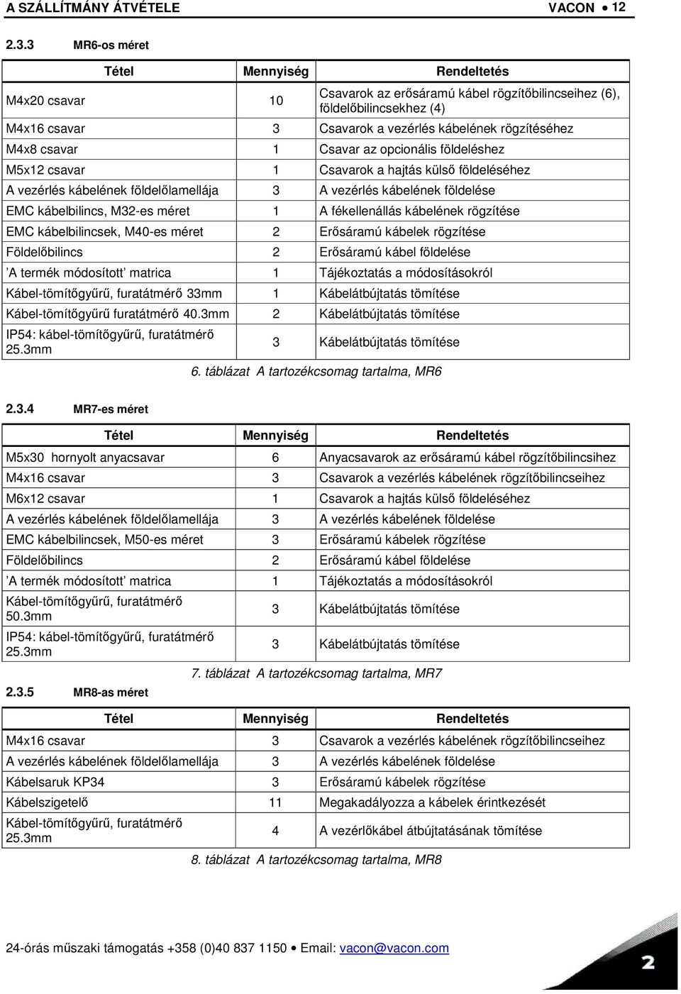 csavar 1 Csavar az opcionális földeléshez M5x12 csavar 1 Csavarok a hajtás külső földeléséhez A vezérlés kábelének földelőlamellája 3 A vezérlés kábelének földelése EMC kábelbilincs, M32-es méret 1 A