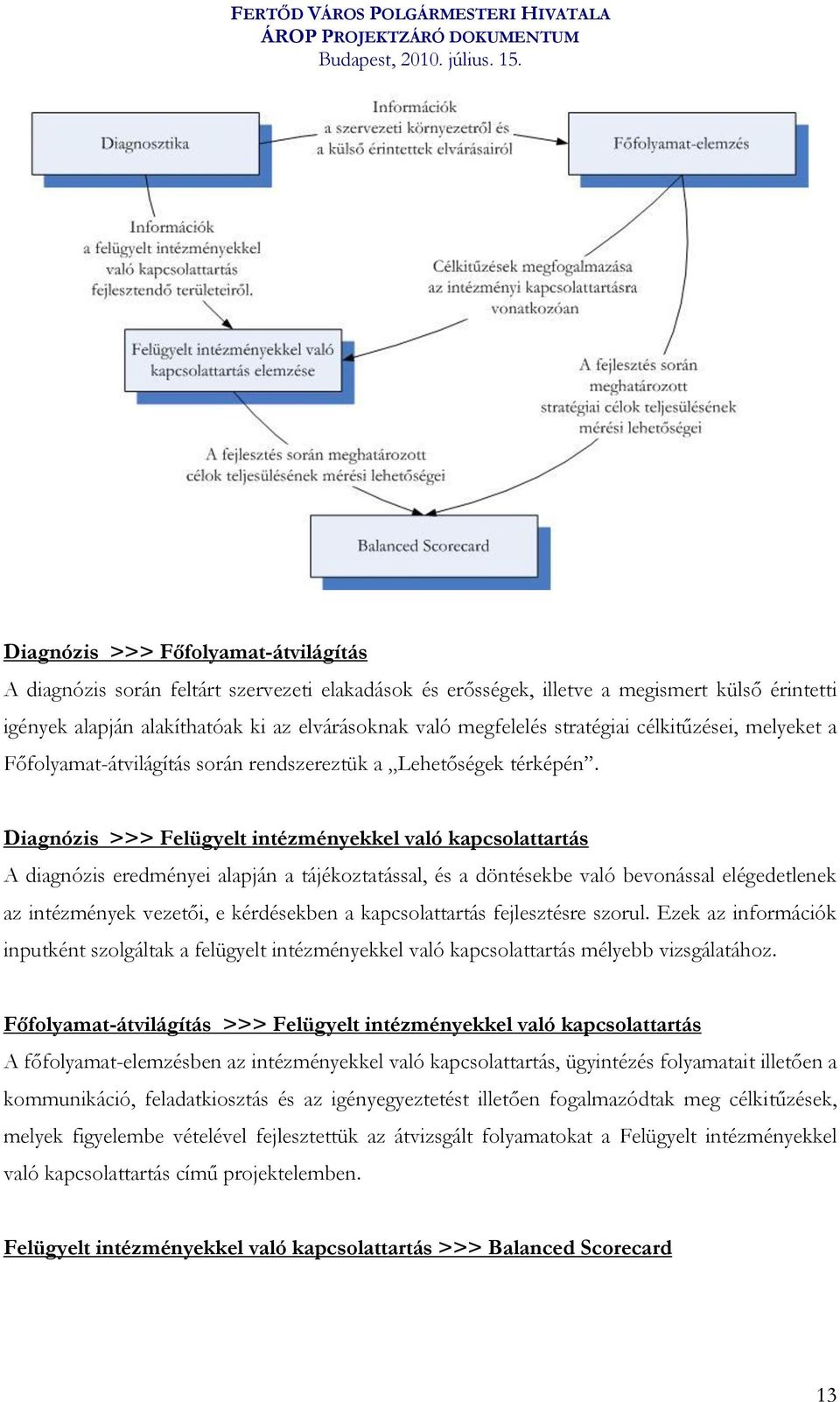 Diagnózis >>> Felügyelt intézményekkel való kapcsolattartás A diagnózis eredményei alapján a tájékoztatással, és a döntésekbe való bevonással elégedetlenek az intézmények vezetői, e kérdésekben a