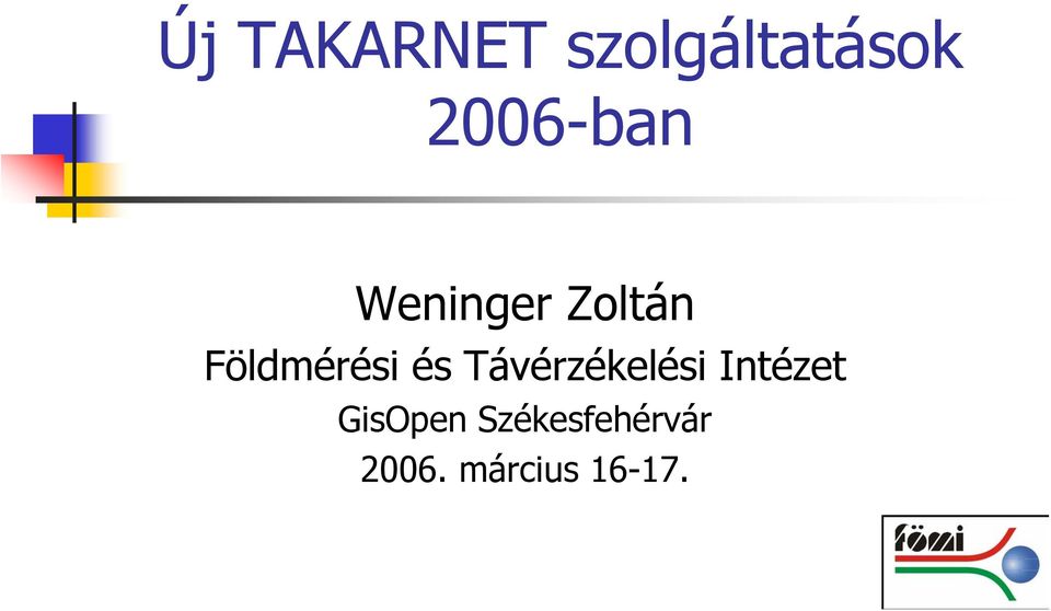 Földmérési és Távérzékelési