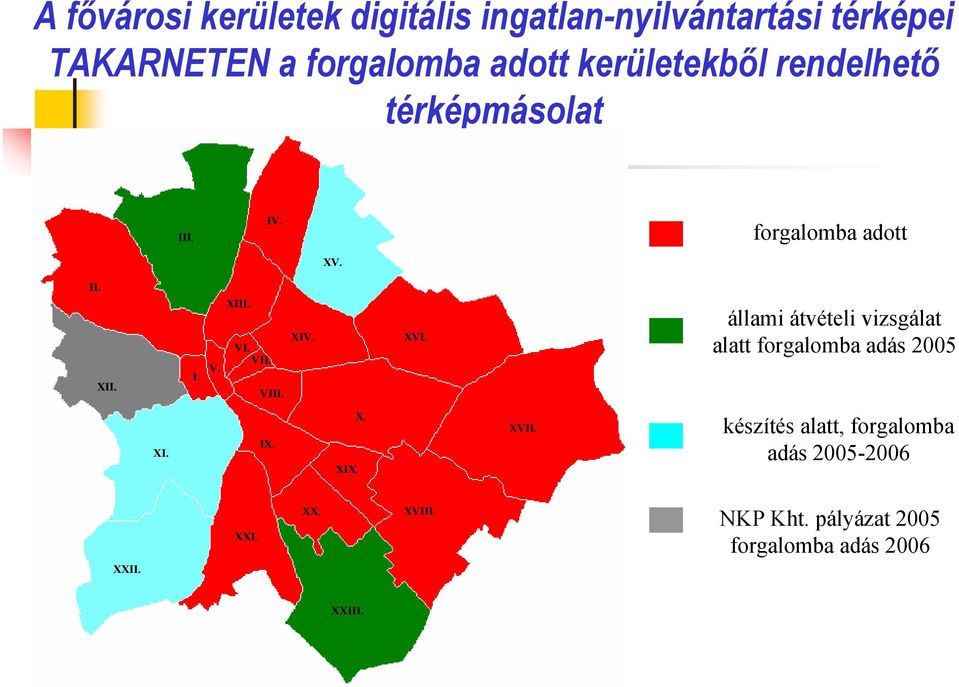 VIII. XIV. XVI. állami átvételi vizsgálat alatt forgalomba adás 2005 XI. IX. XIX. X. XVII.