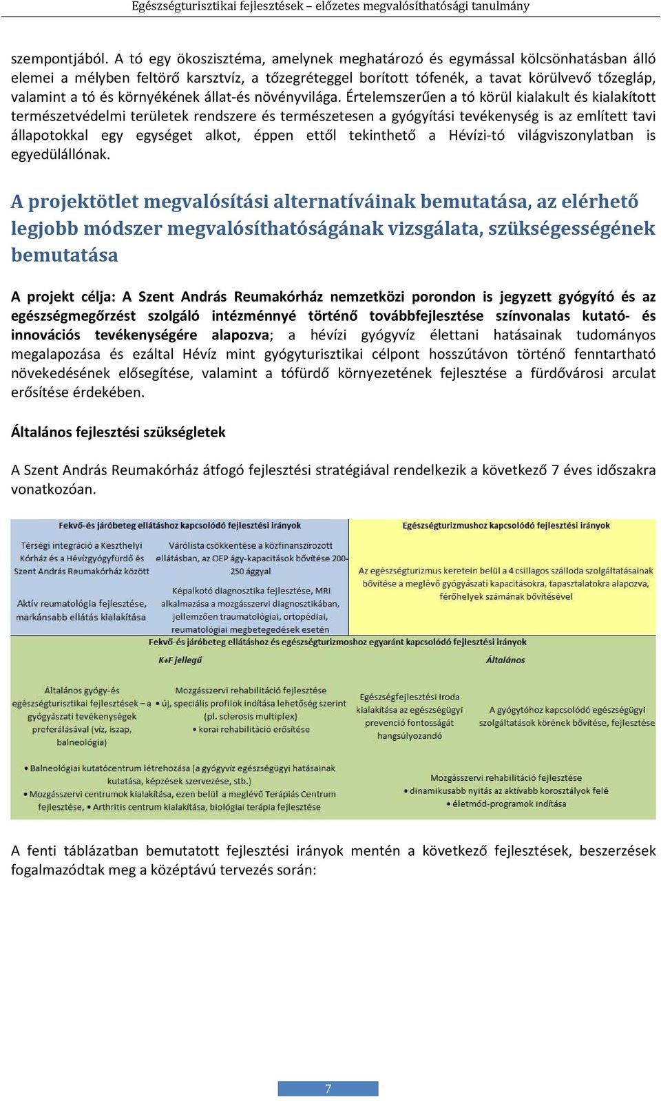 környékének állat-és növényvilága.