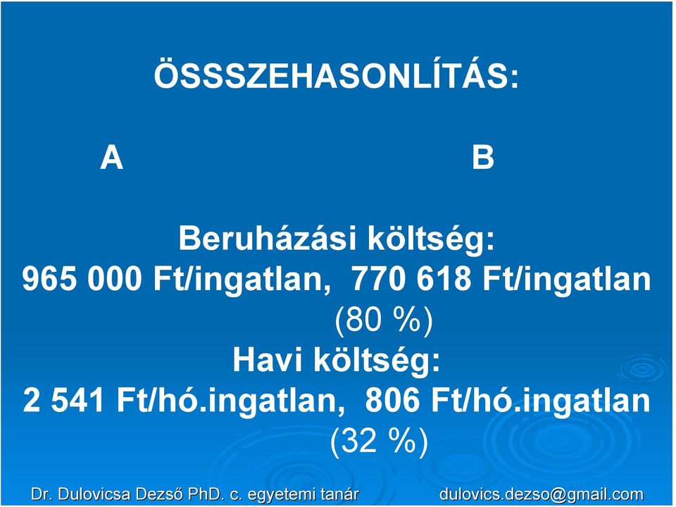 költség: 965 000 Ft/ingatlan, 770 618