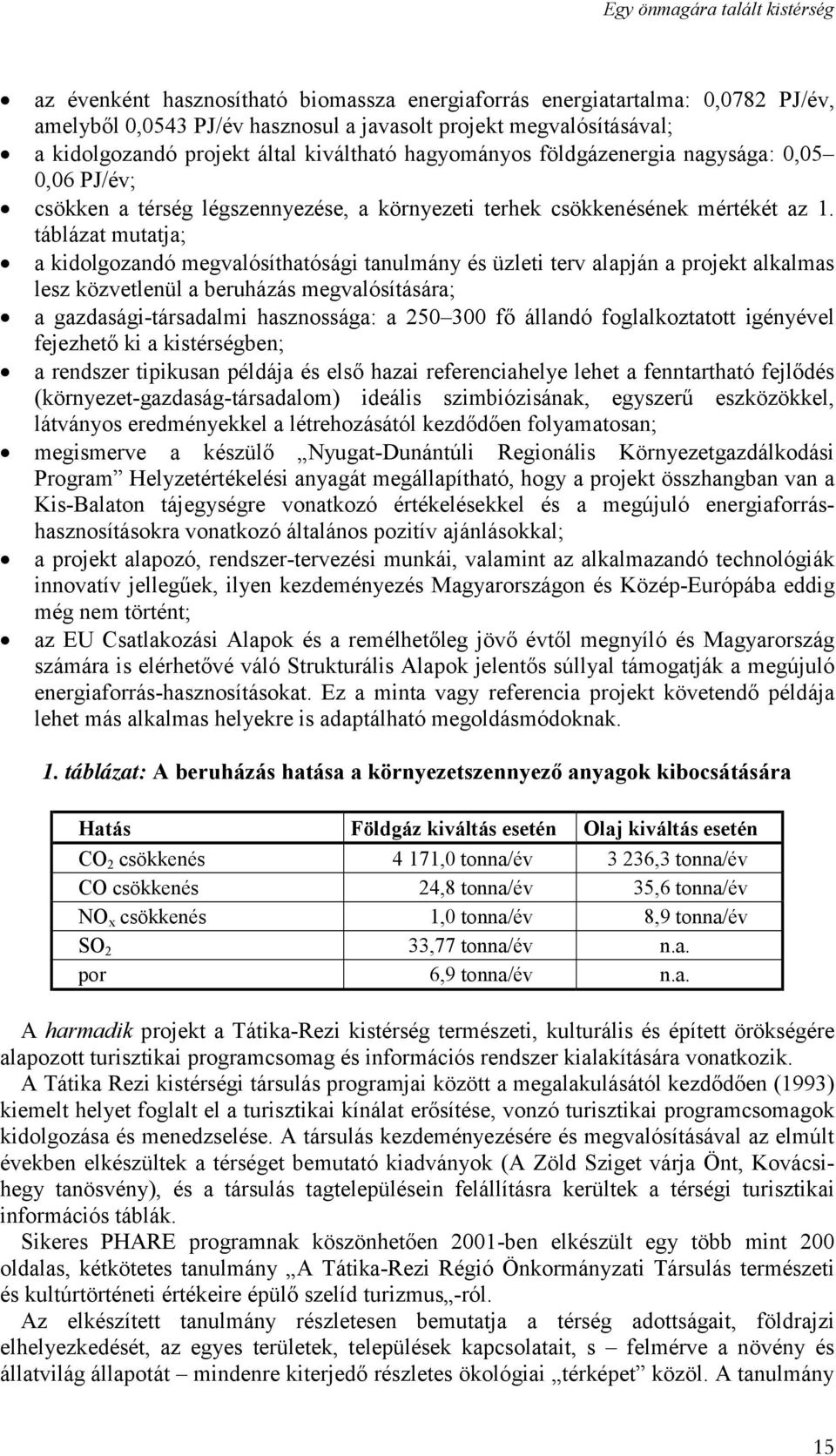 táblázat mutatja; a kidolgozandó megvalósíthatósági tanulmány és üzleti terv alapján a projekt alkalmas lesz közvetlenül a beruházás megvalósítására; a gazdasági-társadalmi hasznossága: a 250 300 fő