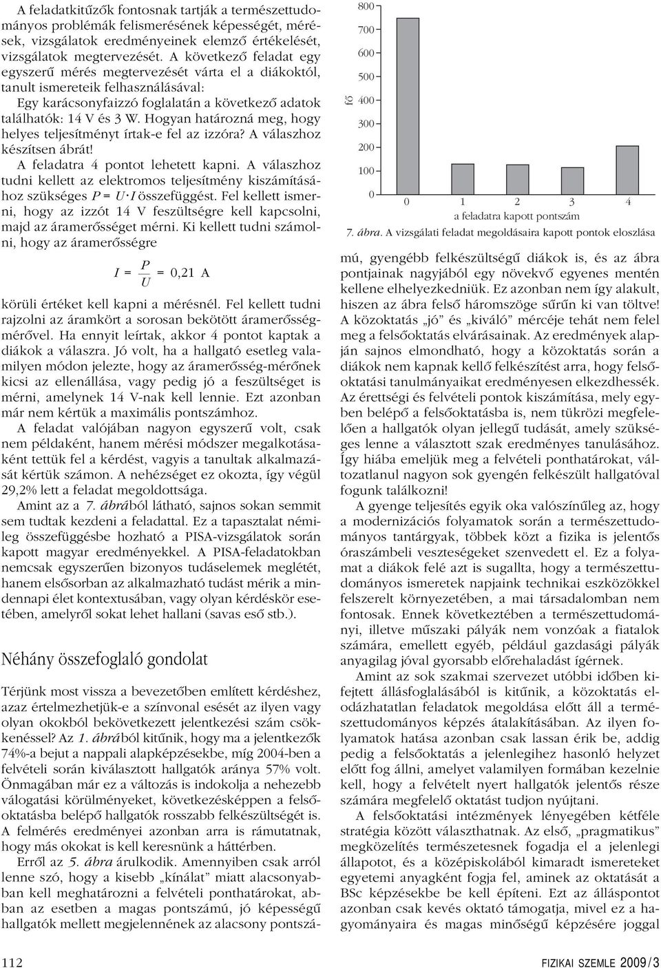 Hogyan határozná meg, hogy helyes teljesítményt írtak-e fel az izzóra? A válaszhoz készítsen ábrát! A feladatra 4 pontot lehetett kapni.