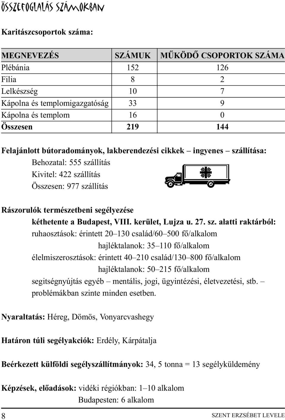 kéthetente a Budapest, VIII. kerület, Lujza u. 27. sz.