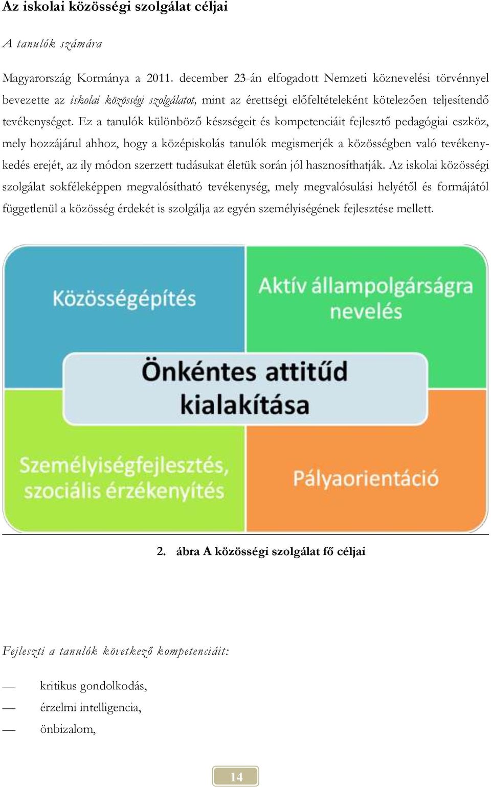 Ez a tanulók különböző készségeit és kompetenciáit fejlesztő pedagógiai eszköz, mely hozzájárul ahhoz, hogy a középiskolás tanulók megismerjék a közösségben való tevékenykedés erejét, az ily módon