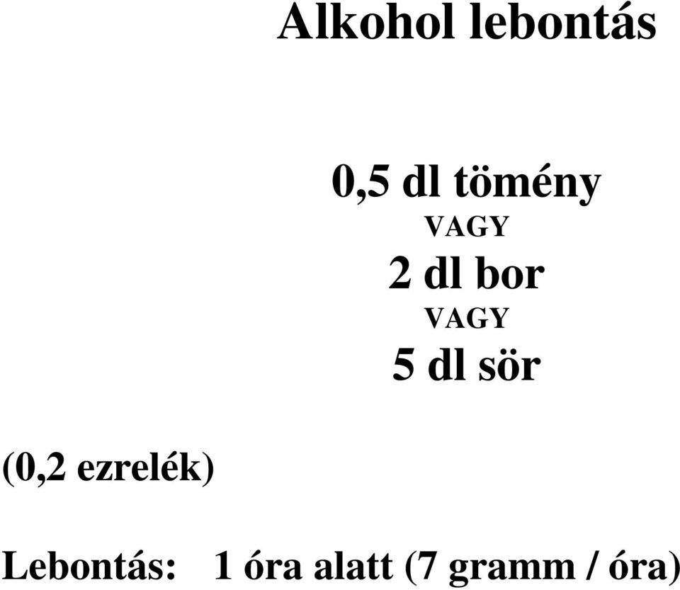 dl sör (0,2 ezrelék)