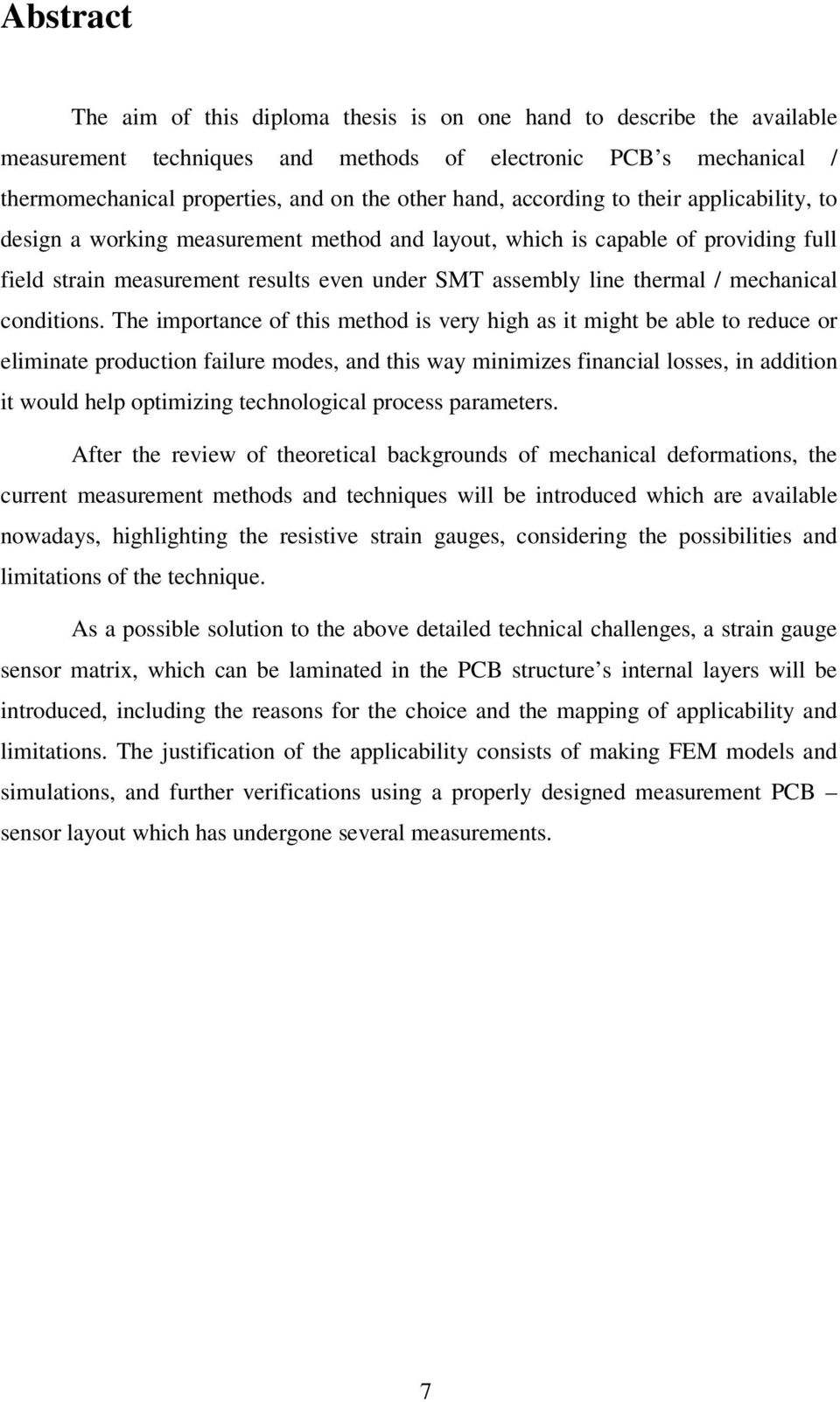 mechanical conditions.