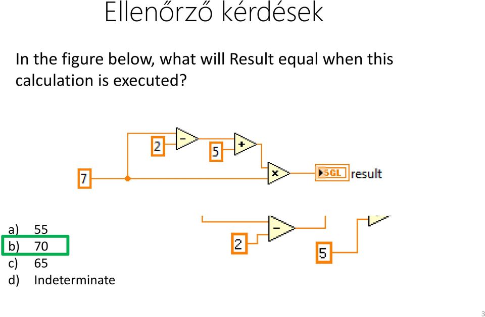 when this calculation is executed?