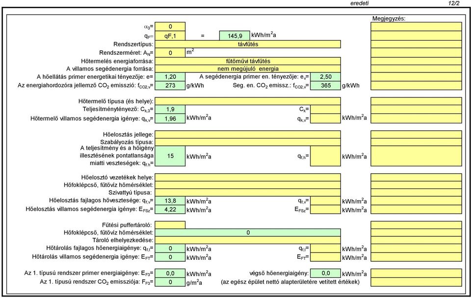 ó: f CO2,v = 273 g/kwh Seg. en. CO 2 emissz.