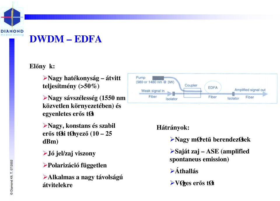 nagy, konstans és szabil erős tøsi tønyező (10 25 dbm)!jó jel/zaj viszony!