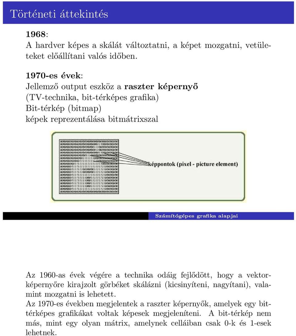 évek végére a technika odáig fejlődött, hogy a vektorképernyőre kirajzolt görbéket skálázni (kicsinyíteni, nagyítani), valamint mozgatni is lehetett.