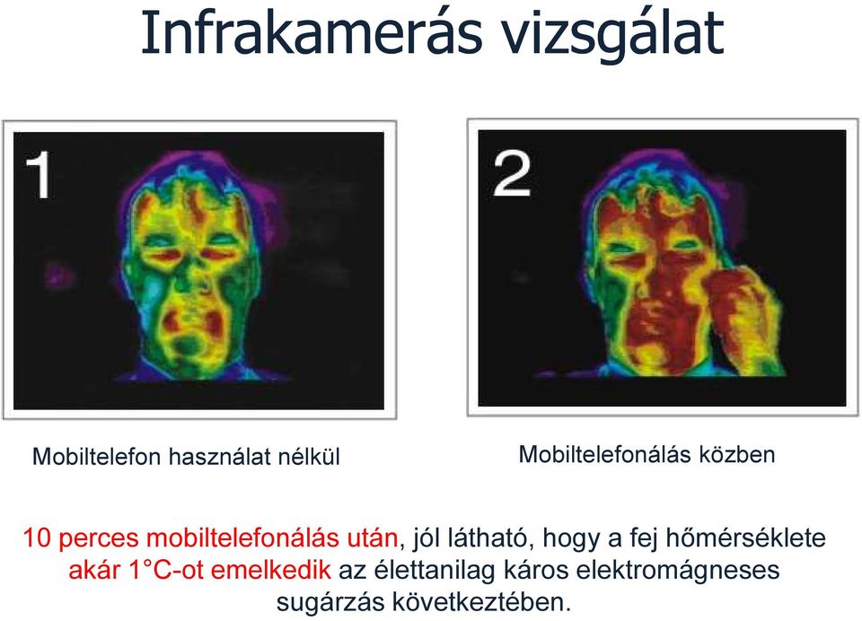 jól látható, hogy a fej hőmérséklete akár 1 C-ot