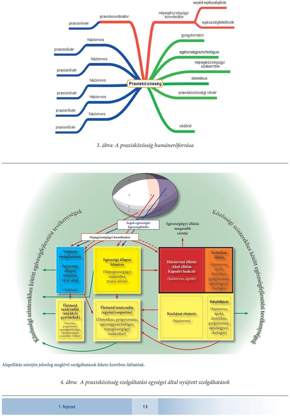 praxis nővér) Életmód tanácsadás (egyéni/csoportos) (Dietetikus, gyógytornász, egészségpszichológus, népegészségügyi szakember) Segéd-egészségőr Egészségfelelős Egészségügyi ellátás magasabb szintje